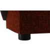 Asia new tégla színű szövet kanapé, ágyazható ágyneműtartóval 194x86x95 cm