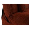 Asia new tégla színű szövet kanapé, ágyazható ágyneműtartóval 194x86x95 cm