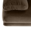 Cliv cappuccino/bézs szövet ágyazható kanapé ágyneműtartóval 206x90x73-85 cm