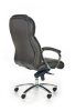 FO87 sötétbarna bőr irodai szék