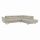 Fabia ágyazható szürke-bézs (taupe) szövet sarokülőgarnitúra, jobbos  280x235x69/88 cm