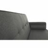 Otisa szürke szövet ágyazható kanapé 186x75x89 cm