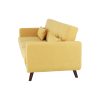 Arkadia mustár szövet kinyitható kanapé 200x85x85 cm 