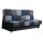 Alabama kék szövet kanapé ágyfunkcióval és ágyneműtartóval 190x90x90 cm