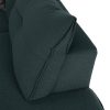 Felda smaragd szövet ágyazható sarok ülőgarnitúra, jobbos 265x182x86 cm
