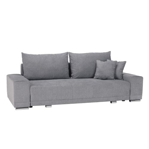 Kevan Big Sofa világosszürke ágyazható kanapé ágyneműtartóval 255x105x98 cm                                                                                                                             