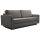 Bernia szürke-fekete szövet ágyazható kanapé ágyneműtartóval 213x100x90 cm
