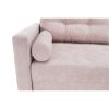 Aurelia ágyazható rózsaszín szövet kanapé ágyneműtartóval 216x100x93 cm