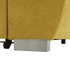 Evangelin mustár szövet ülőgarnitúra, balos 258x164x102/86 cm