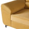 Kosmo Roh ágyazható ülőgarnitúra, mustárszín, jobbos 275x203x72/94 cm