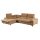 Manty Roh ágyazható ülőgarnitúra, barna szövet, balos 274x212x72/90 cm