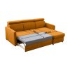 Alechandro A Roh ágyazható ülőgarnitúra, mustárszínű 217x163x85/97 cm