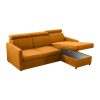 Alechandro A Roh ágyazható ülőgarnitúra, mustárszínű 217x163x85/97 cm