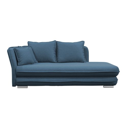 Lamba kék kanapé tárhellyel, balos 220x110x85/100 cm