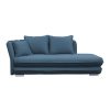 Lamba kék kanapé tárhellyel, balos 220x110x85/100 cm