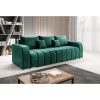 Porima smaragd vízálló szövet ágyazható kanapé ágyneműtartóval 245x90x86 cm