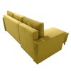 Bleky Roh ágyazható ülőgarnitúra, sárga bársony, balos 235x145x90 cm