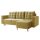 Bleky Roh ágyazható ülőgarnitúra, sárga bársony, jobbos 235x145x90 cm