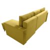 Bleky Roh ágyazható ülőgarnitúra, sárga bársony, jobbos 235x145x90 cm