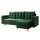 Bleky Roh ágyazható ülőgarnitúra, zöld bársony, jobbos 235x145x90 cm
