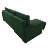Bleky Roh ágyazható ülőgarnitúra, zöld bársony, balos 235x145x90 cm