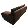 Bleky Roh ágyazható ülőgarnitúra, barna bársony, jobbos 235x145x90 cm