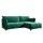 Salvo Roh ágyazható ülőgarnitúra, smaragd vízálló szövet, jobbos 255x178x95 cm