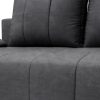 Bero szürke szövet ágyazható kanapé ágyneműtartóval 212x95x75/95 cm
