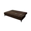 Bero barna szövet ágyazható kanapé ágyneműtartóval 212x95x75-95 cm