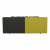 Spiker szürke-zöld mintás ágyazható kanapé ágyneműtartóval 206x91x77 cm 