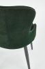 KA27 zöld bársony étkezőszék/fotel